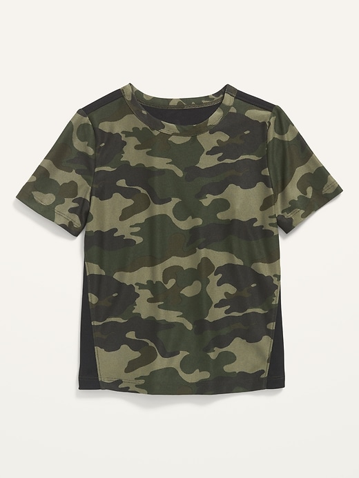 View large product image 1 of 2. Moisture-Wicking Camo-Print Tee for Toddler Boys