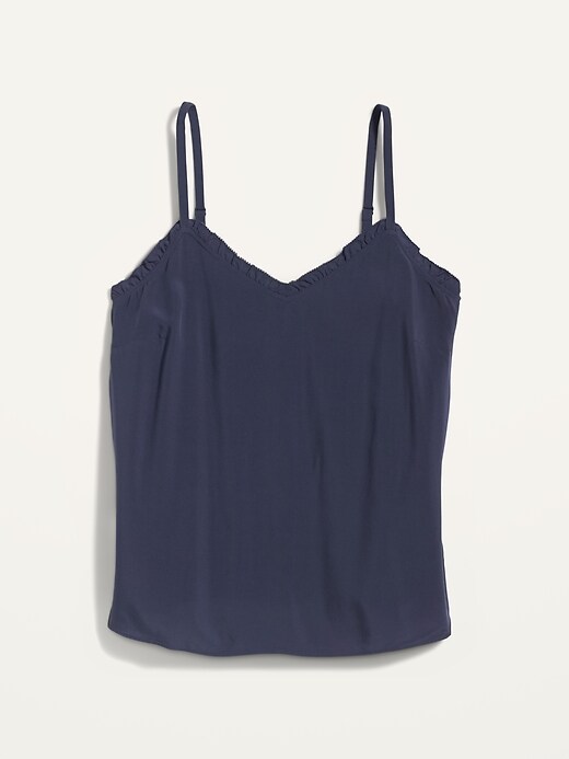 View large product image 1 of 1. Ruffled V-Neck Cami Top for Women