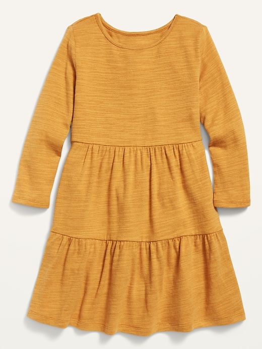 View large product image 2 of 2. Cozy Plush-Knit Tiered Dress for Girls