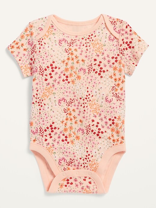 Unisex Printed Short-Sleeve Bodysuit for Baby | Old Navy