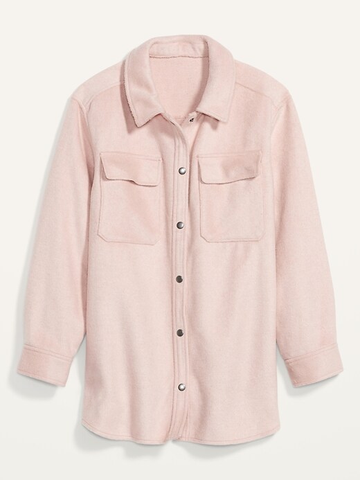 Image number 4 showing, Soft-Brushed Utility Shirt Jacket for Women