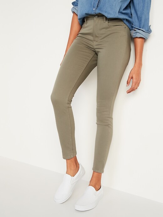 old navy rockstar khaki jeans