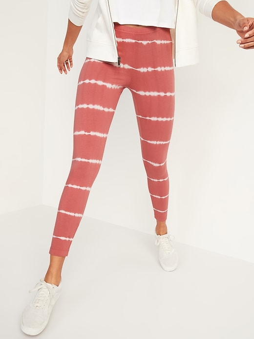Old Navy Mid-Rise Printed Jersey Leggings for Women. 1