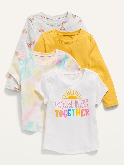 View large product image 1 of 2. Variety Tee 4-Pack for Toddler Girls