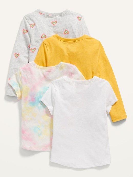 View large product image 2 of 2. Variety Tee 4-Pack for Toddler Girls