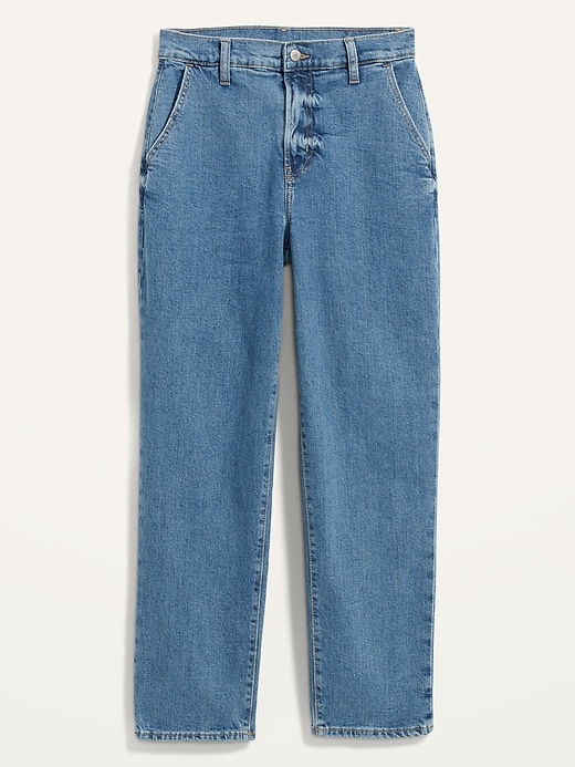Old Navy Extra High-Waisted Sky Hi Straight Jeans for Women multi. 1
