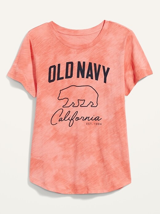Old Navy EveryWear Logo-Graphic Slub-Knit Tee for Women - 676985022