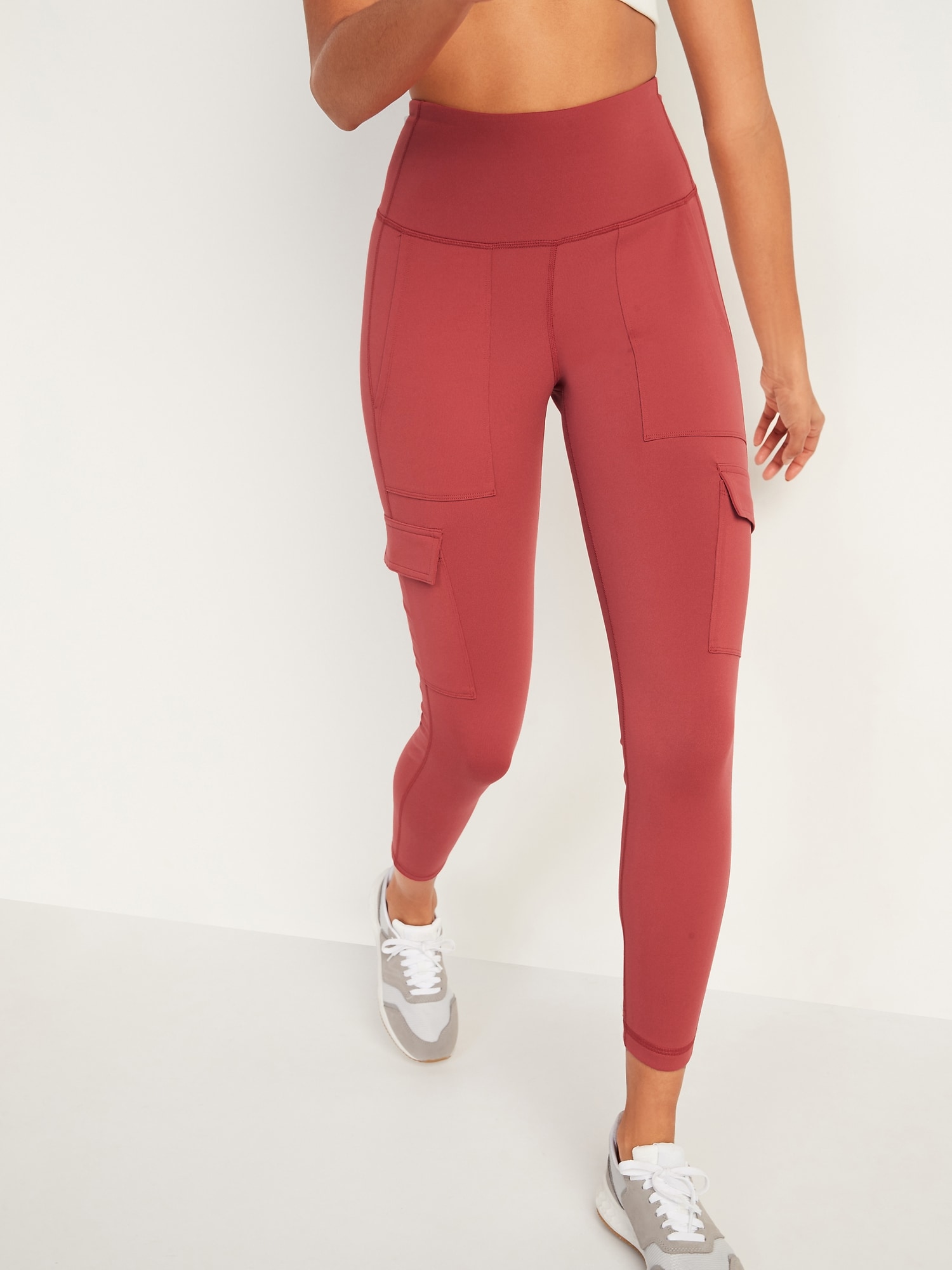 Old Navy - High-Waisted PowerPress 7/8-Length Compression Leggings