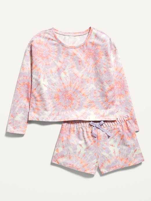 View large product image 1 of 1. French Terry Pajama Top & Pajama Shorts Set for Girls