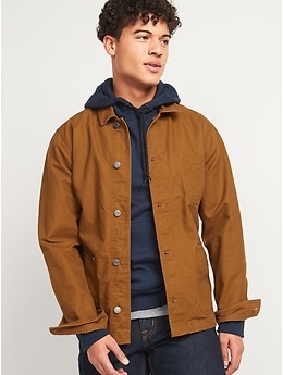 Depactus Carter Canvas Chore Jacket - Navy