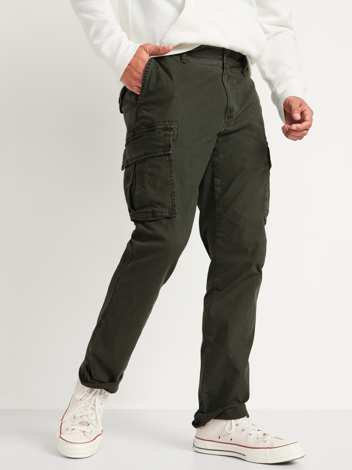 Straight Lived-In Built-In Flex Khaki Cargo Pants | Old Navy