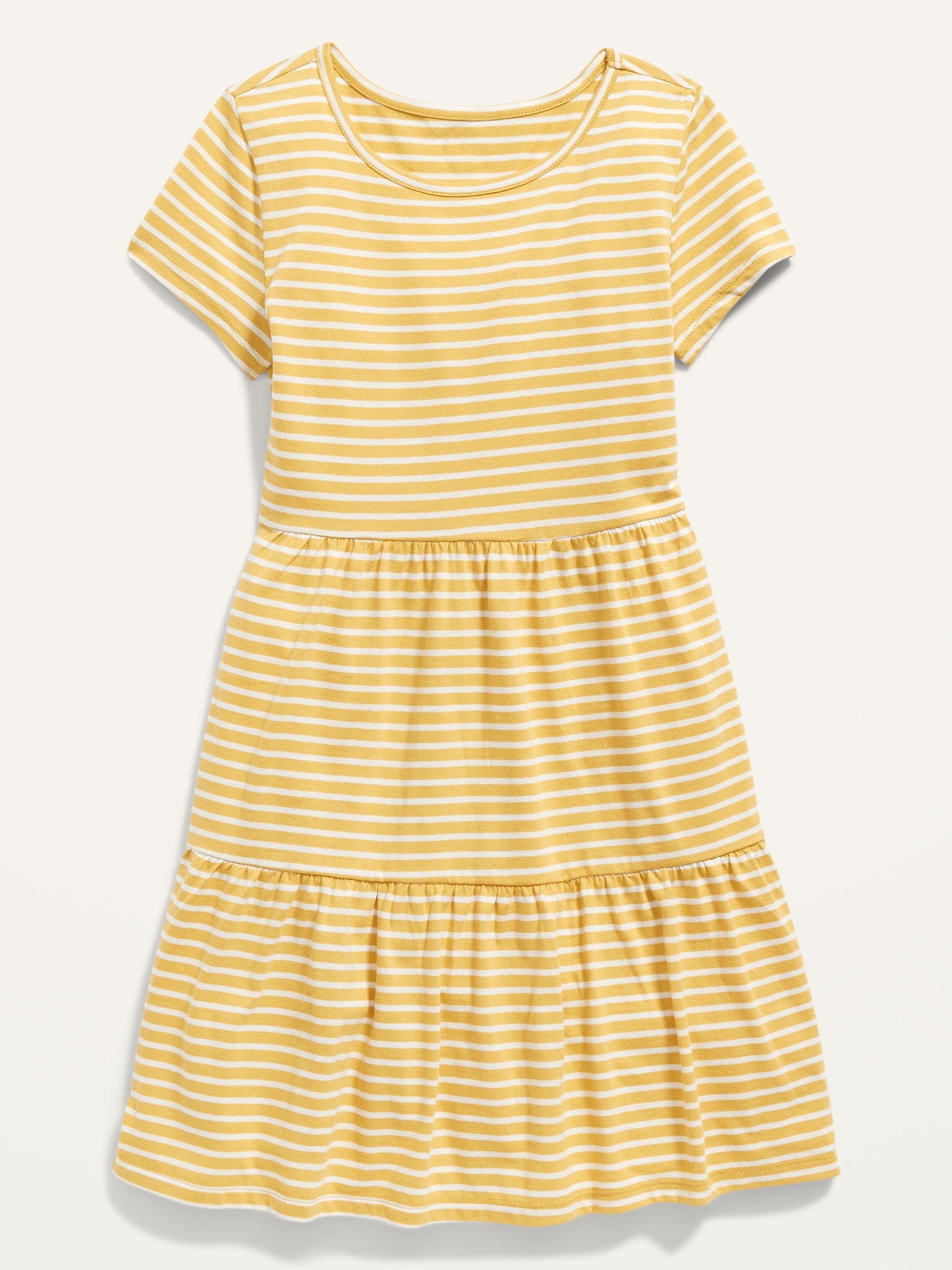 Tiered Jersey Fit & Flare Dress for Girls