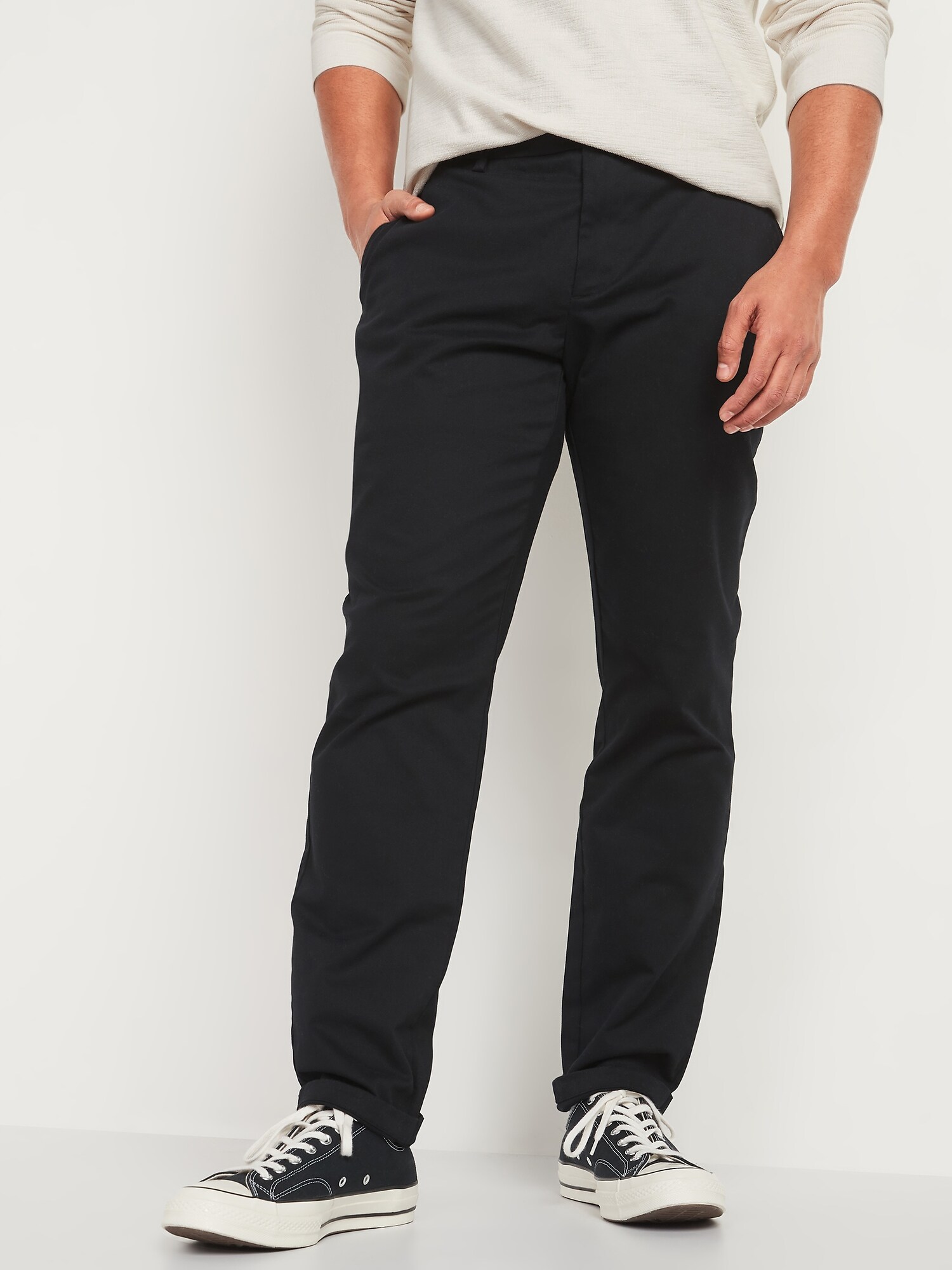 Old Navy Athletic Ultimate Built-In Flex Chino Pants black. 1