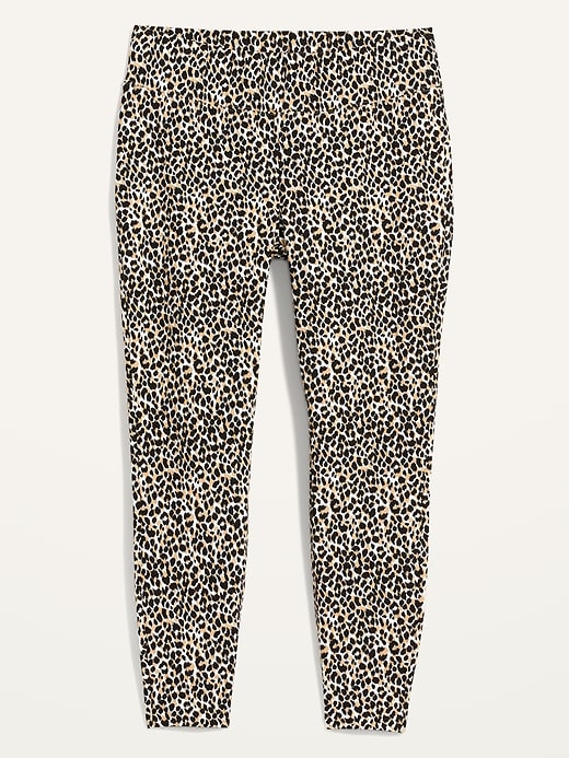 View large product image 1 of 1. High-Waisted Stevie Secret-Slim Leopard-Print Plus-Size Pants