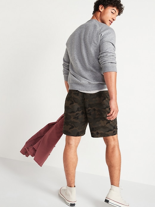 View large product image 2 of 3. Camo Twill Jogger Shorts -- 9-inch inseam