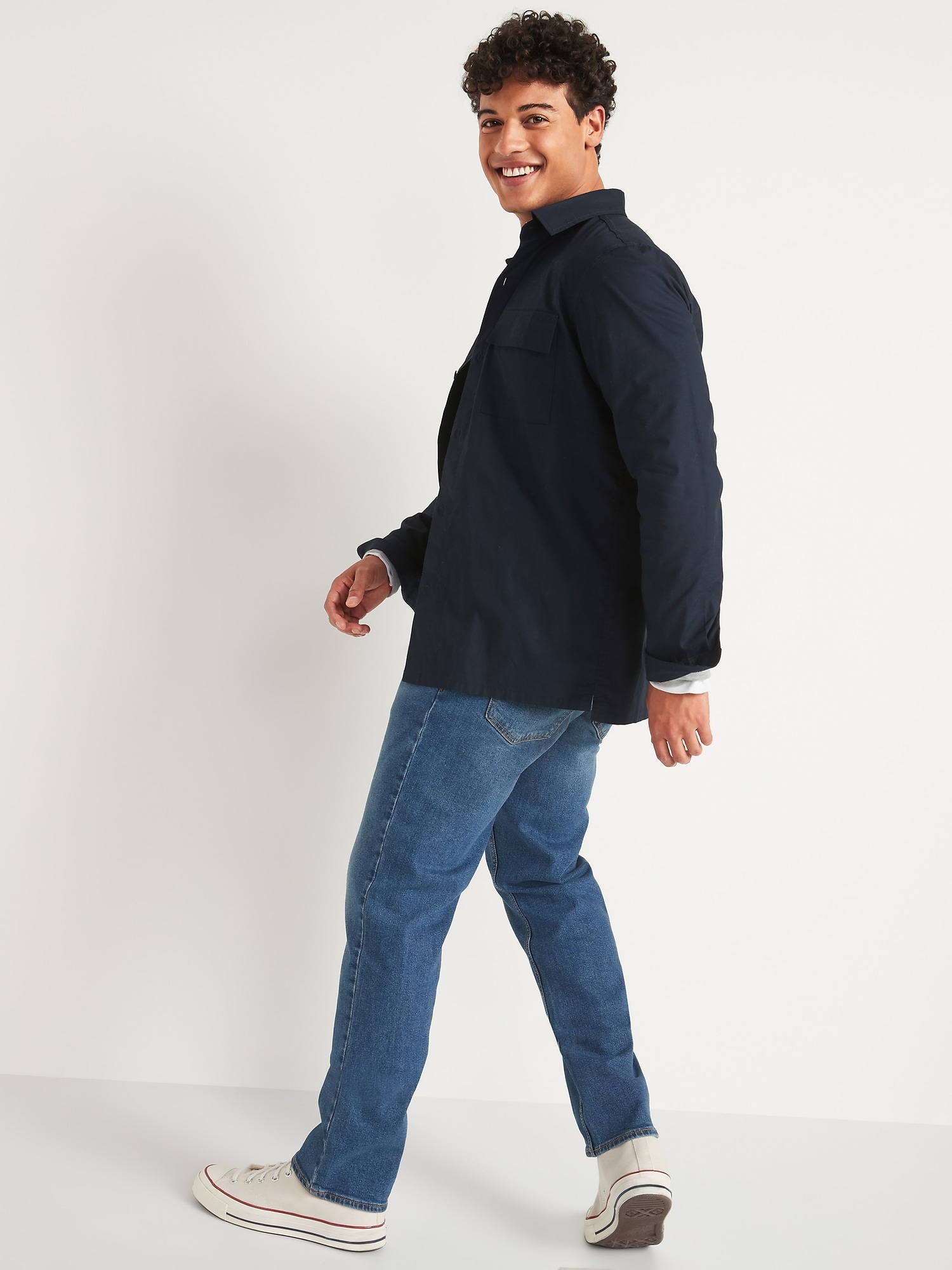 Straight Built-In Flex Jeans For Men | Old Navy