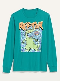 View large product image 3 of 3. Rugrats&#153 Reptar Graphic Gender-Neutral Long-Sleeve Tee for Adults