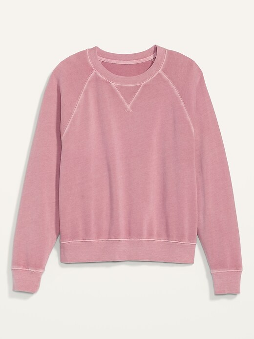 View large product image 2 of 2. Vintage Garment-Dyed Crew-Neck Sweatshirt for Women