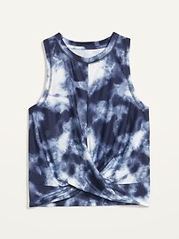 View large product image 3 of 3. Breathe ON Twist-Hem Cropped Tank Top
