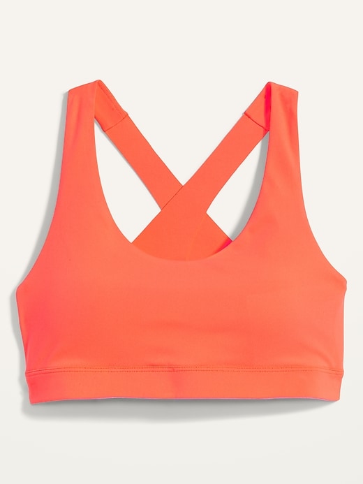 Image number 1 showing, Medium Support PowerSoft Cross-Back Cutout Sports Bra for Women XS-XXL