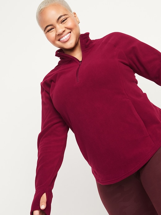 Image number 5 showing, Go-Warm Micro Performance Fleece Quarter Zip Sweatshirt