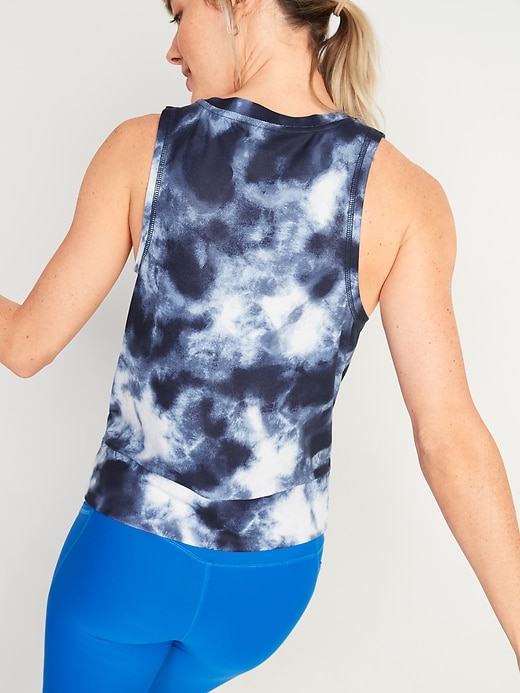 View large product image 2 of 3. Breathe ON Twist-Hem Cropped Tank Top