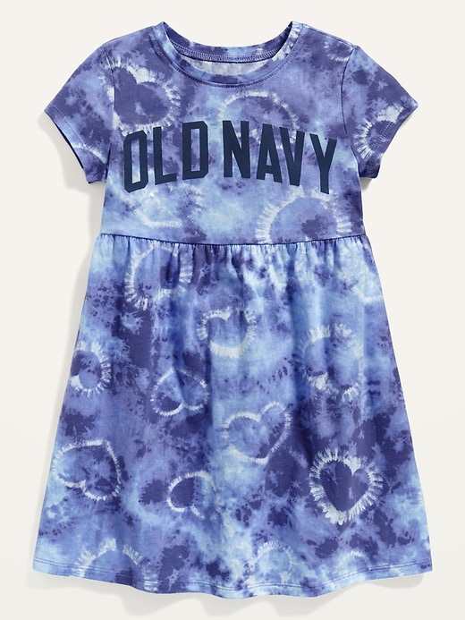 View large product image 1 of 1. Fit & Flare Logo-Graphic Dress for Toddler Girls