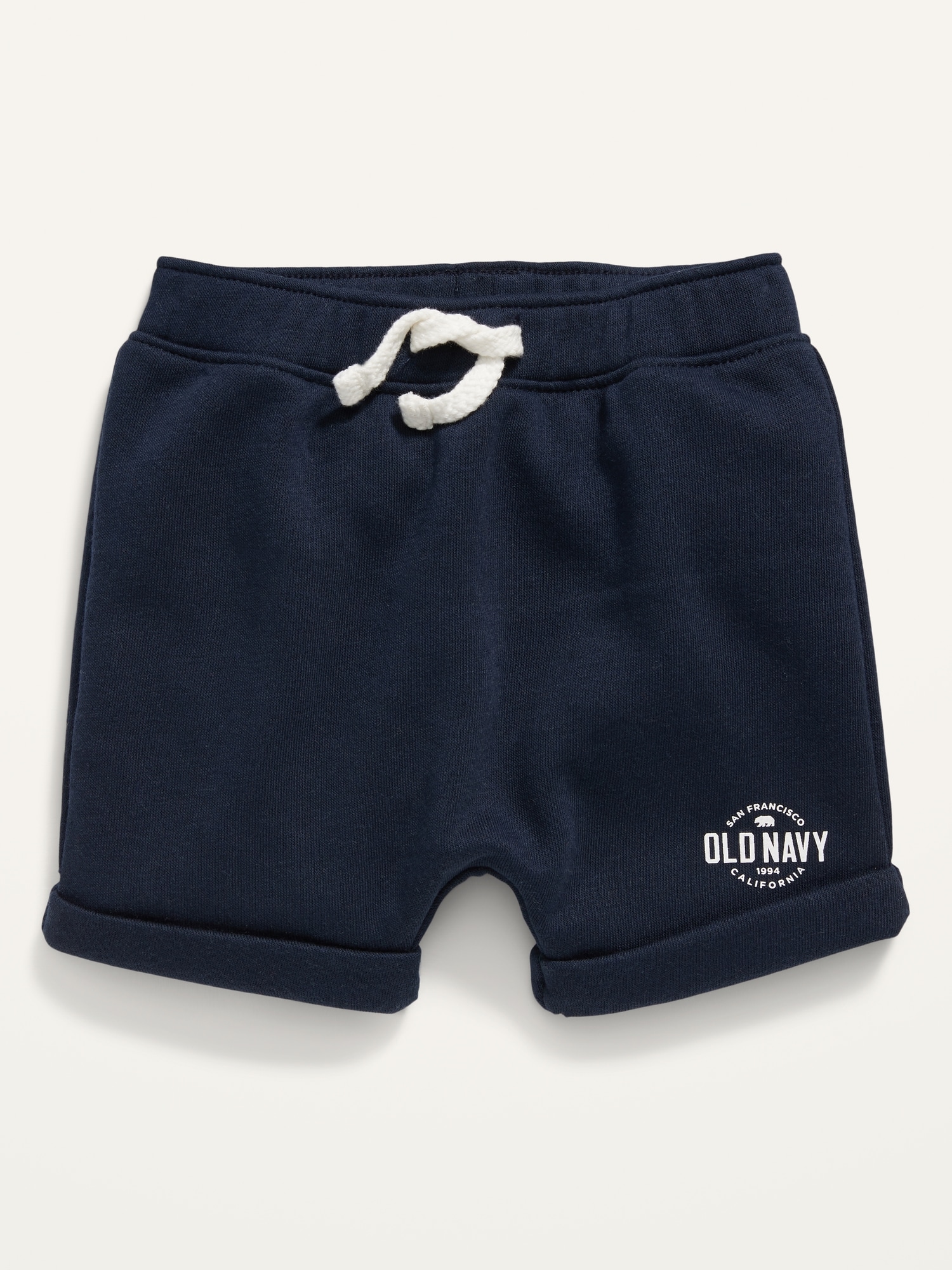 Logo Graphic French Terry Pull-On Shorts for Baby