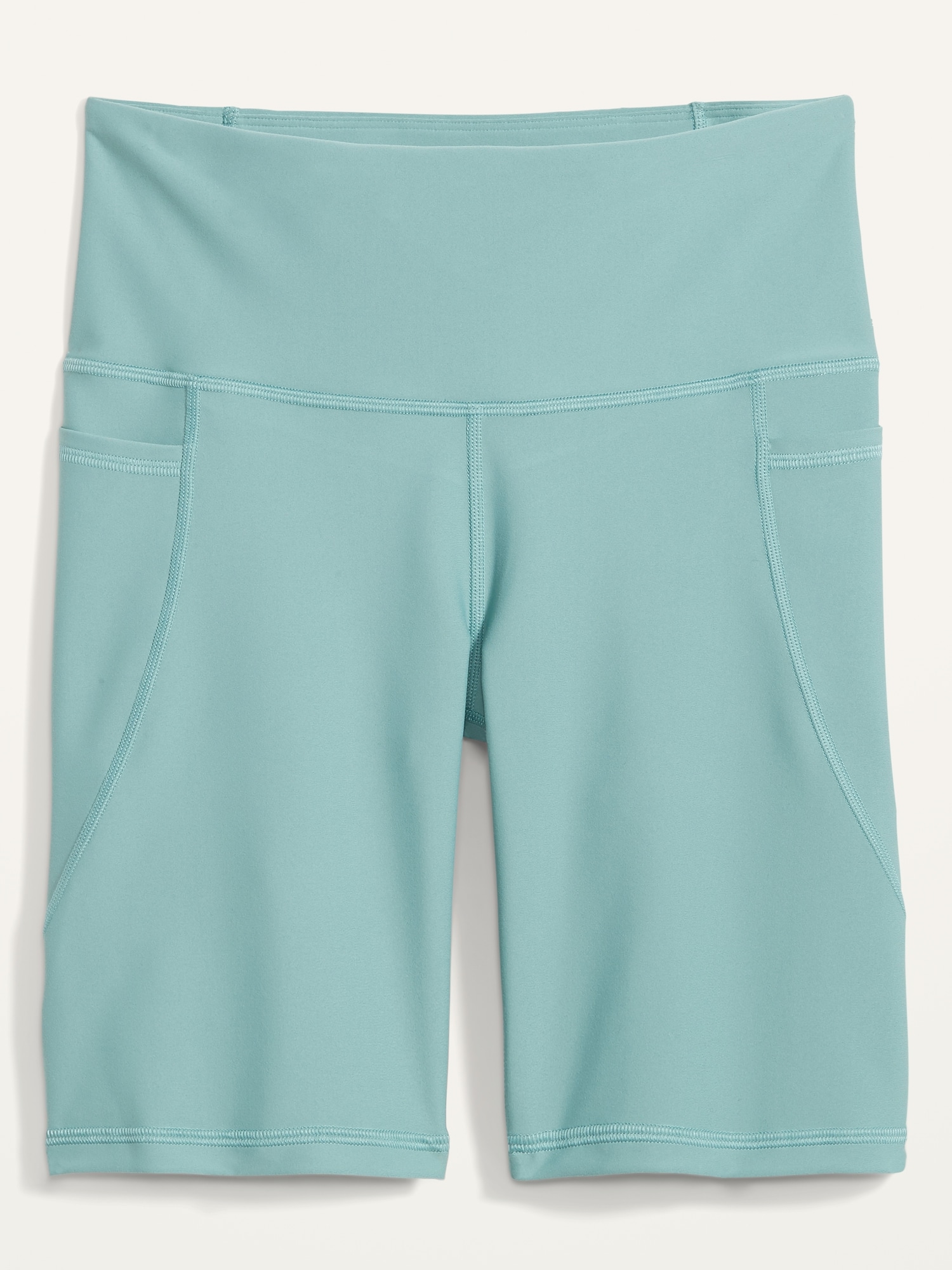 HighWaisted Powersoft SidePocket Biker Shorts for Women 8inch