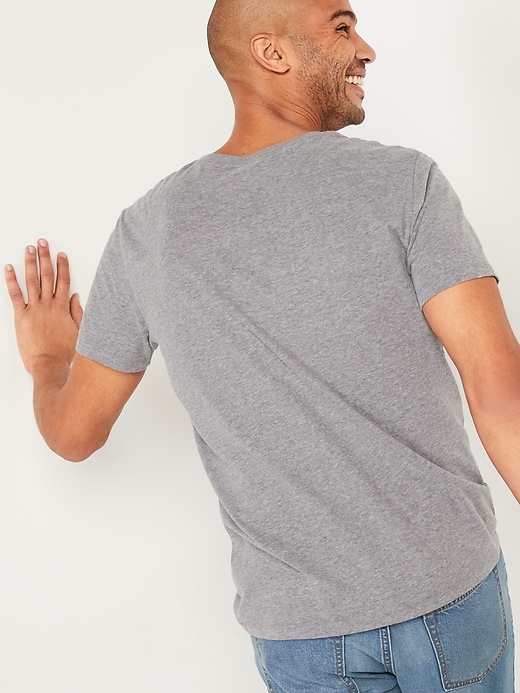 Image number 2 showing, Soft-Washed Henley T-Shirt 3-Pack