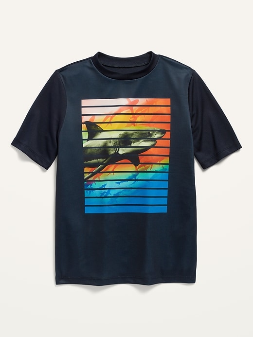 Old Navy - Short-Sleeve Graphic Mesh Rashguard For Boys