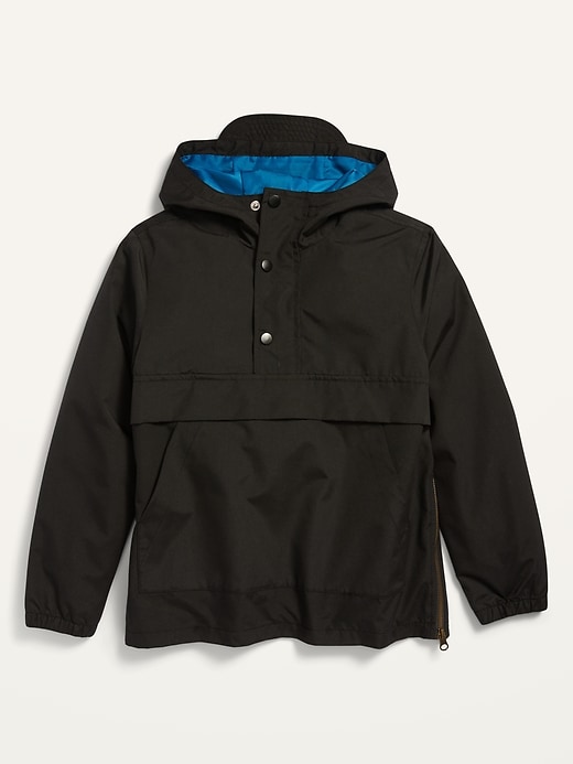 View large product image 1 of 1. Water-Resistant Hooded Pullover Windbreaker for Boys