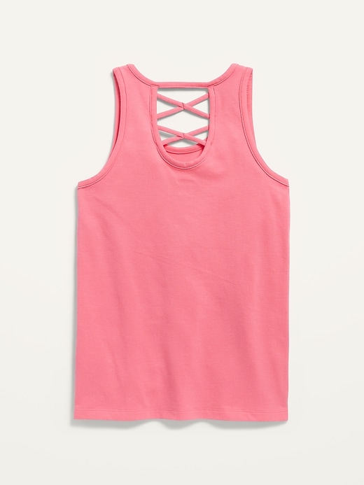 Fitted Strappy Tank Top for Girls | Old Navy