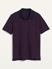 View large product image 3 of 3. Moisture-Wicking Micro-Stripe Pro Polo