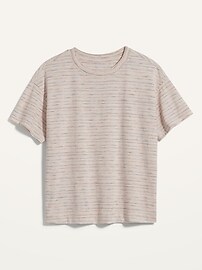 Loose Vintage Space-Dyed T-Shirt for Women