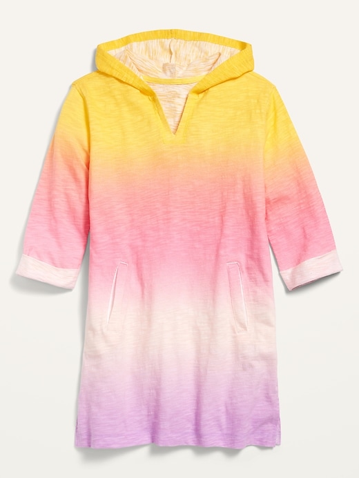 Ombré Slub-Knit Hooded Swim Cover-Up for Girls | Old Navy