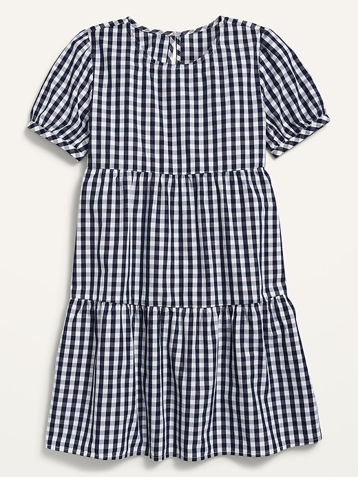 View large product image 1 of 1. Short-Sleeve Tiered Dress for Girls