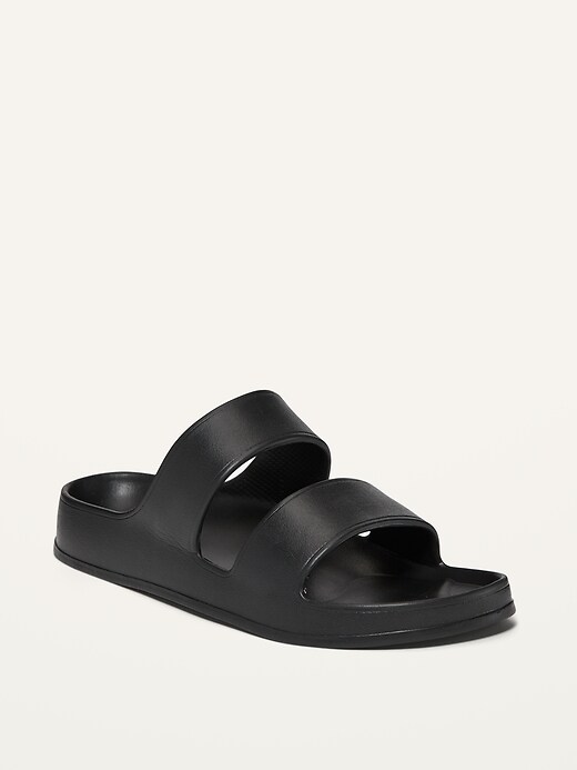 View large product image 1 of 1. Gender-Neutral Double-Strap EVA Slide Sandals for Kids