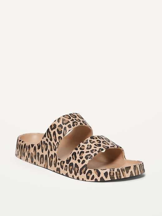 View large product image 1 of 1. Printed Eva Double-Strap Slide Sandals