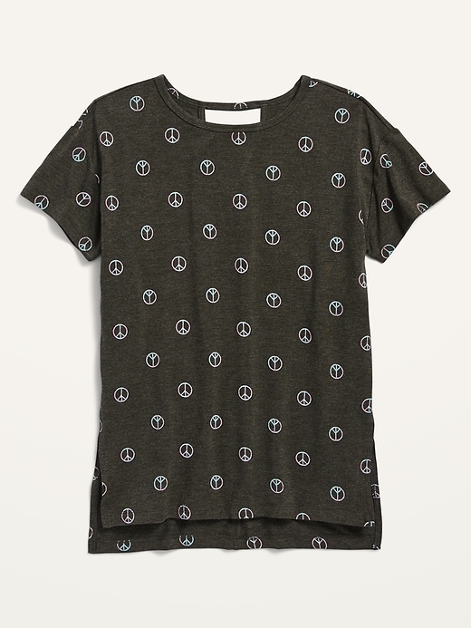 View large product image 1 of 2. Luxe Printed Short-Sleeve Tunic for Girls