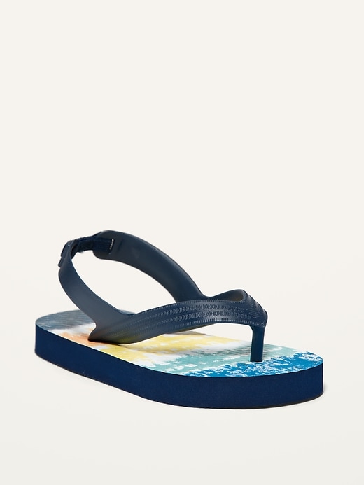 View large product image 1 of 4. Unisex Printed Flip-Flops for Toddler