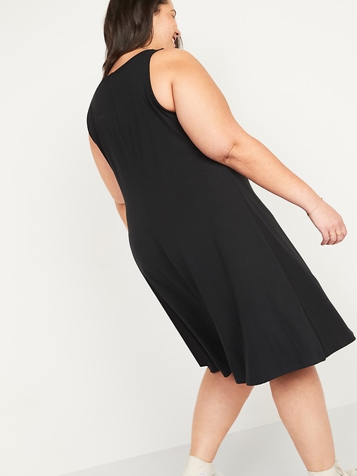 plus size jersey knit swing dress Sleeveless Jersey-Knit Plus-Size size-0-3m