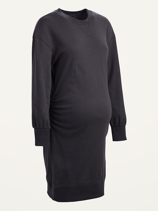 View large product image 1 of 1. Maternity Vintage Sweatshirt Shift Dress