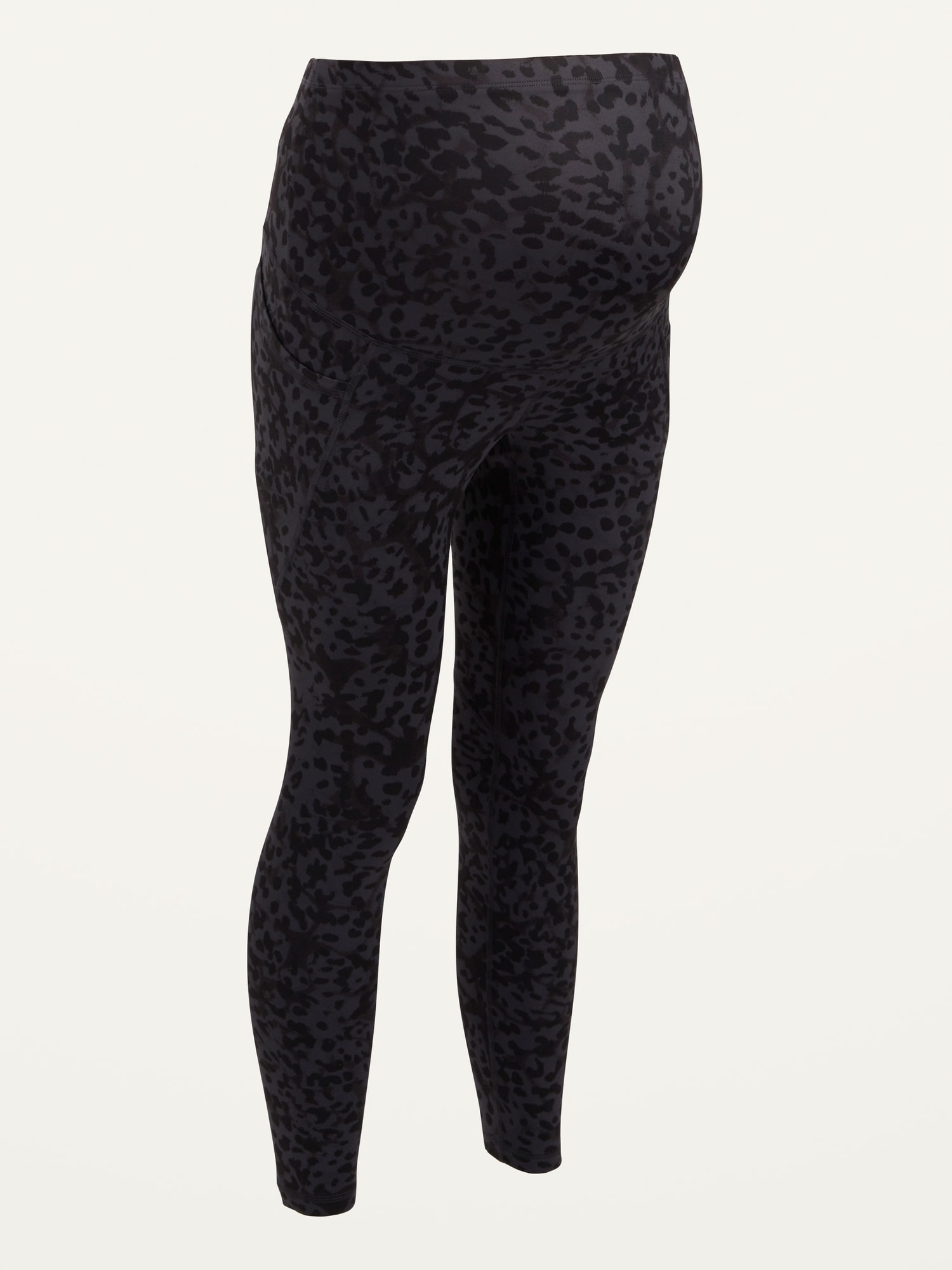 Black NWT XS Old Navy Maternity Front Low-Panel Leggings