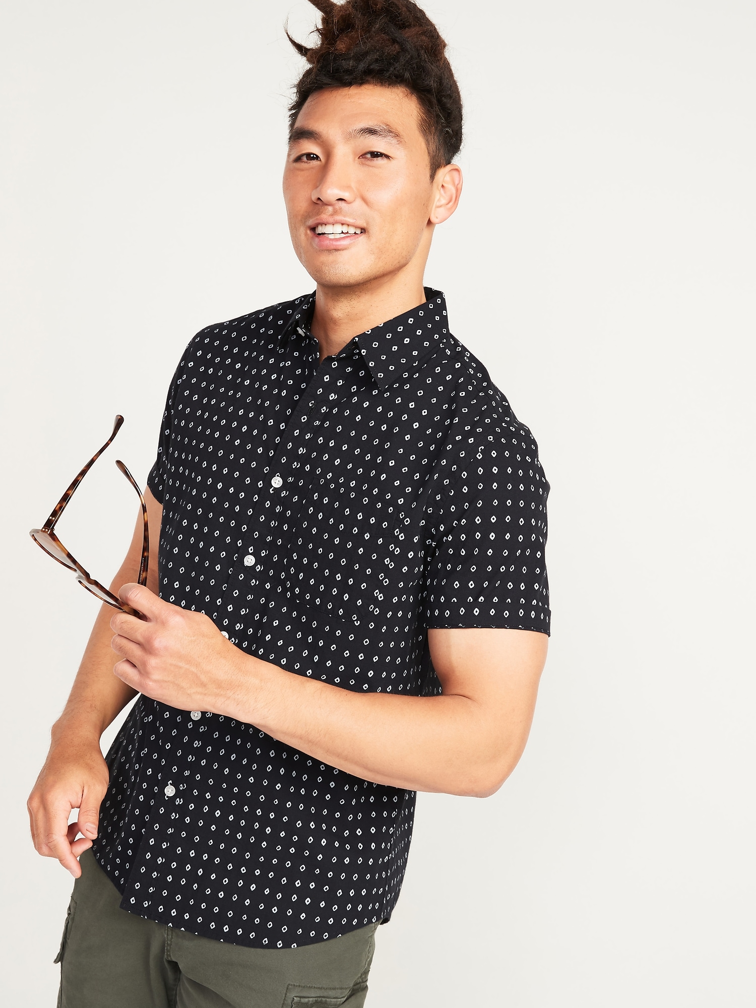 Built-In Flex Everyday Short-Sleeve Shirt for Men