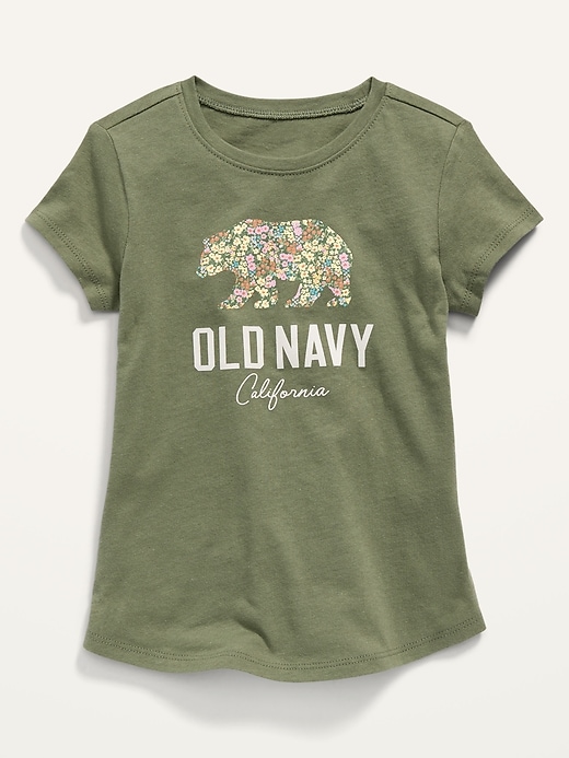 View large product image 1 of 1. Logo-Graphic Scoop-Neck T-Shirt for Toddler Girls