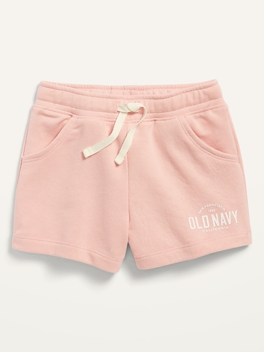 View large product image 1 of 1. Logo-Graphic French Terry Pull-On Shorts for Toddler Girls