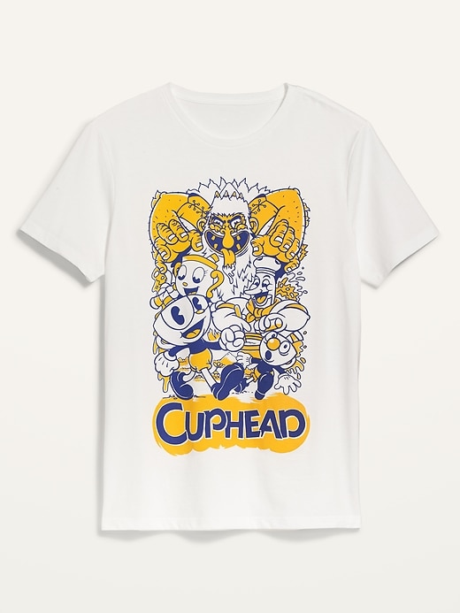 View large product image 1 of 2. Cuphead&#153 Gender-Neutral Graphic Tee for Adults