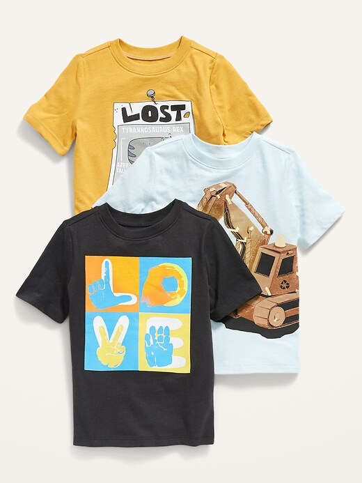 Old Navy Unisex Short-Sleeve Graphic Tee 3-Pack for Toddler. 1