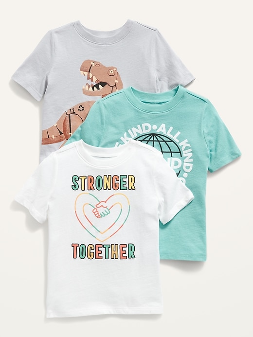 Old Navy Unisex Short-Sleeve Graphic Tee 3-Pack for Toddler. 1